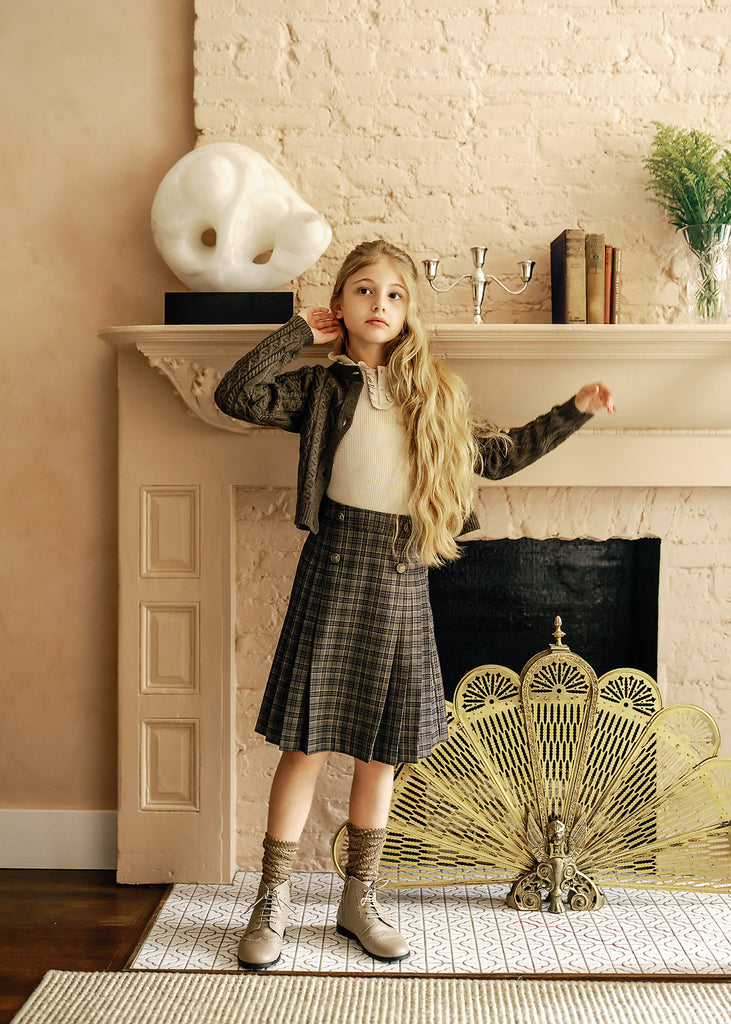 Analogie Girls Knit Set - Cream (Signature Collection) main image 1