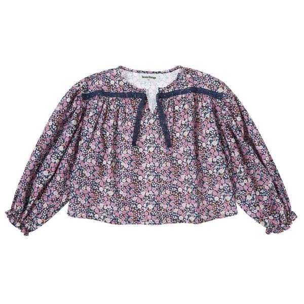 トップス ORGUE Flower tulle blouse Flower tulle blouse