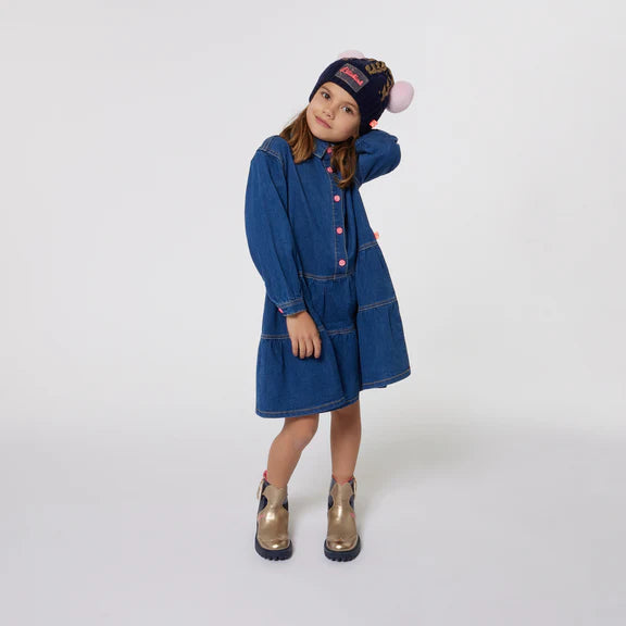 Billieblush Flounced Denim Dress – The Shoppe Miami