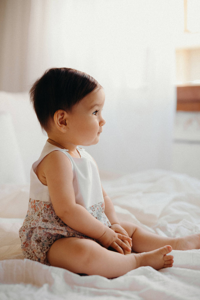 【miphone26】popelin floral romper suit Popelin Organic Romper Suit - Floral – The Shoppe Miami