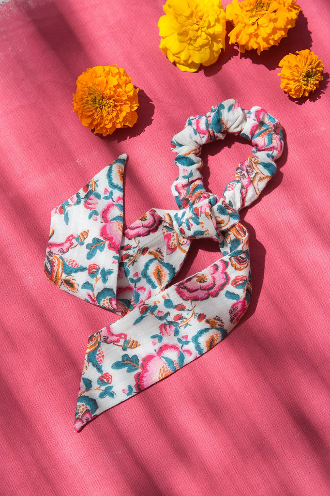 【MERRMA】メルマ フラワー シュシュ FLOWER SCRUNCHIE フラワーシュシュ / flower scrunchie – Bancha Bancha