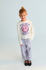 The New Society Smiley T-shirt - Moonlight White