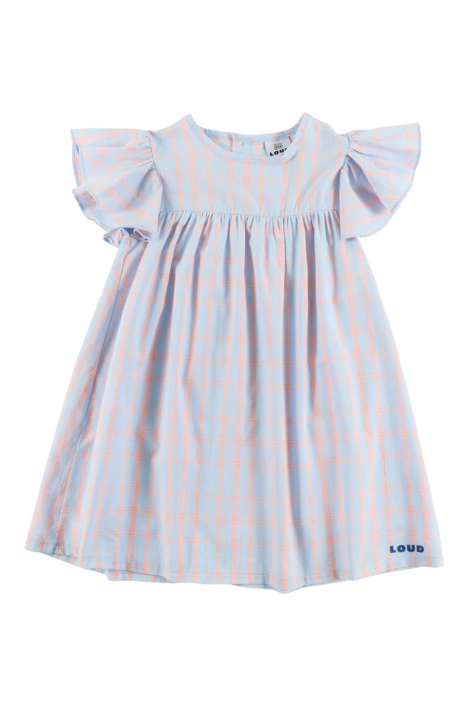 Loud Apparel Delfino Check Neon Dress