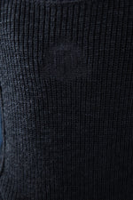 Noma Slub Tonal Emblem Knit - Blue