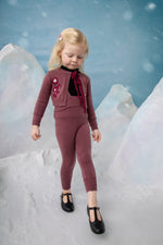Noma Embroidered Flower Baby Set - Berry