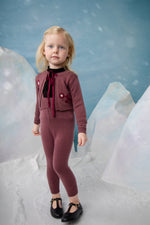 Noma Embroidered Flower Baby Set - Berry