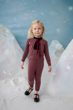 Noma Embroidered Flower Baby Set - Berry