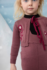 Noma Embroidered Flower Baby Set - Berry