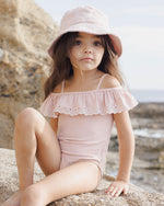 Rylee + Cru Off the Shoulder Swimsuit - Pink