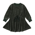 Analogie Velour Dress - Green