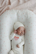 Lilette Big Graphic Heart Footie - Winter White
