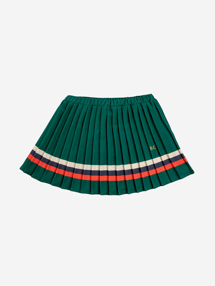 Bobo Choses Stripes Pleated Woven Skirt