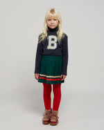 Bobo Choses Stripes Pleated Woven Skirt