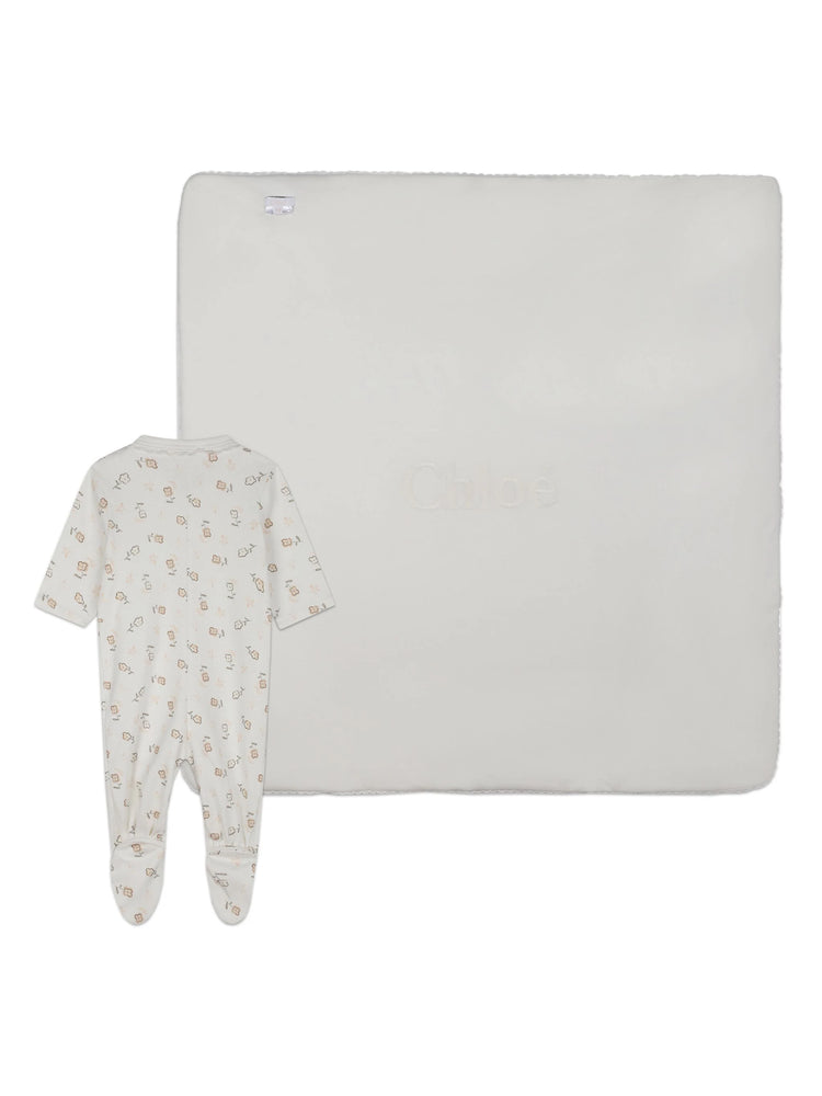 Chloe Baby Footie and Blanket Gift Set