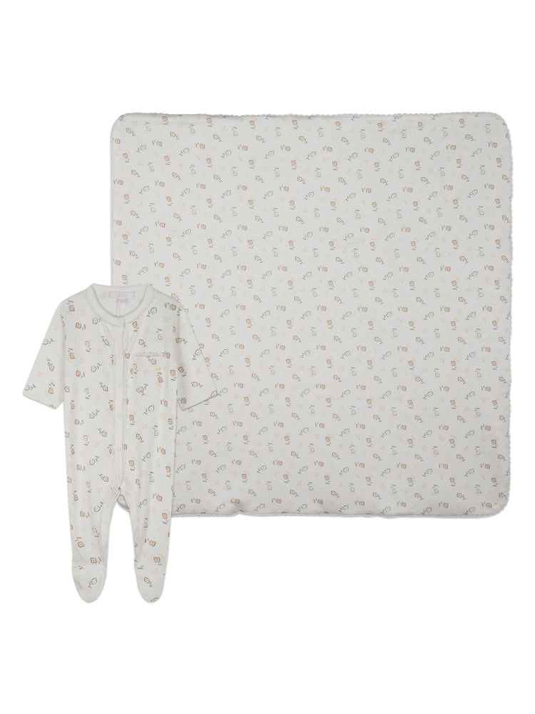 Chloe Baby Footie and Blanket Gift Set