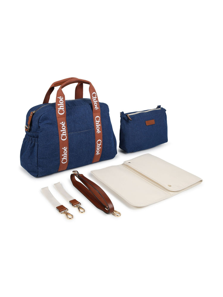 Chloe Changing Bag - Denim Blue