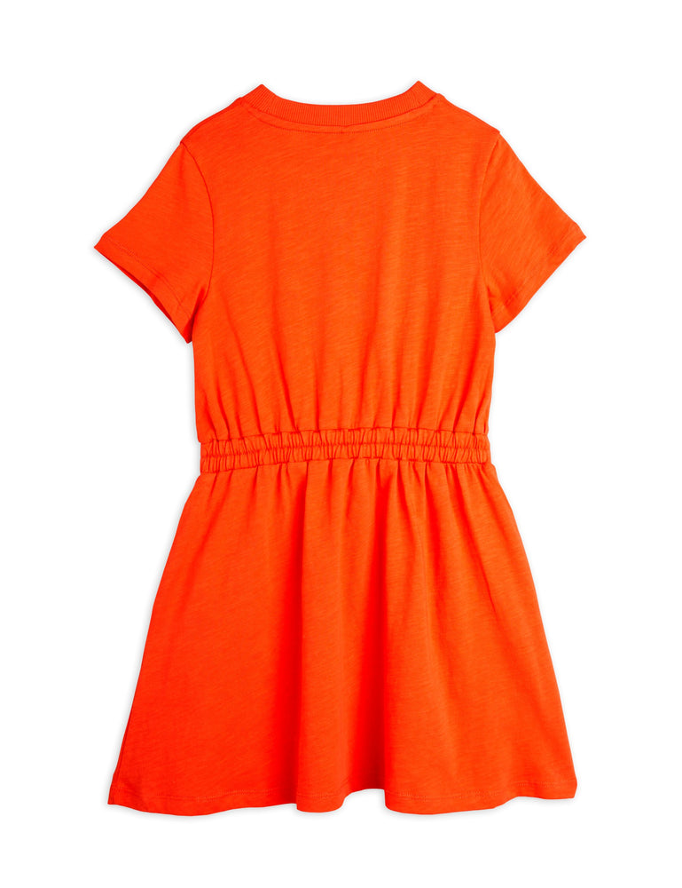 Mini Rodini Note Short Sleeve Dress - Red