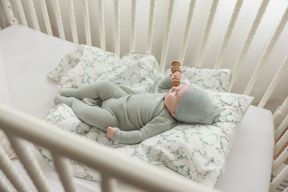 Lilette Pointelle Bebe Footie Set - Seafoam