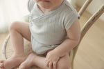 Lilette Fine Pointelle Romper - Sky Blue