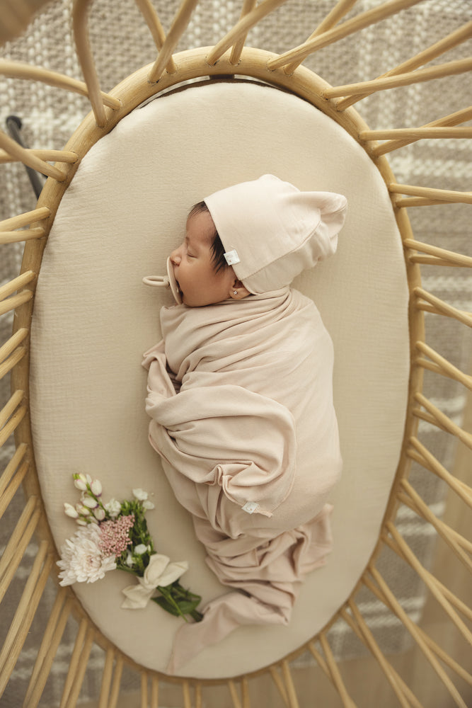 Lilette Bamboo Swaddle Set - Pale Pink