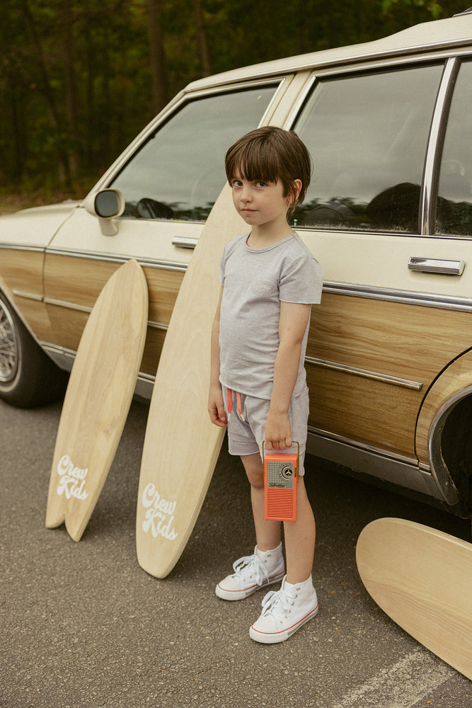 Crew Kids Cotton Shorts - Grey