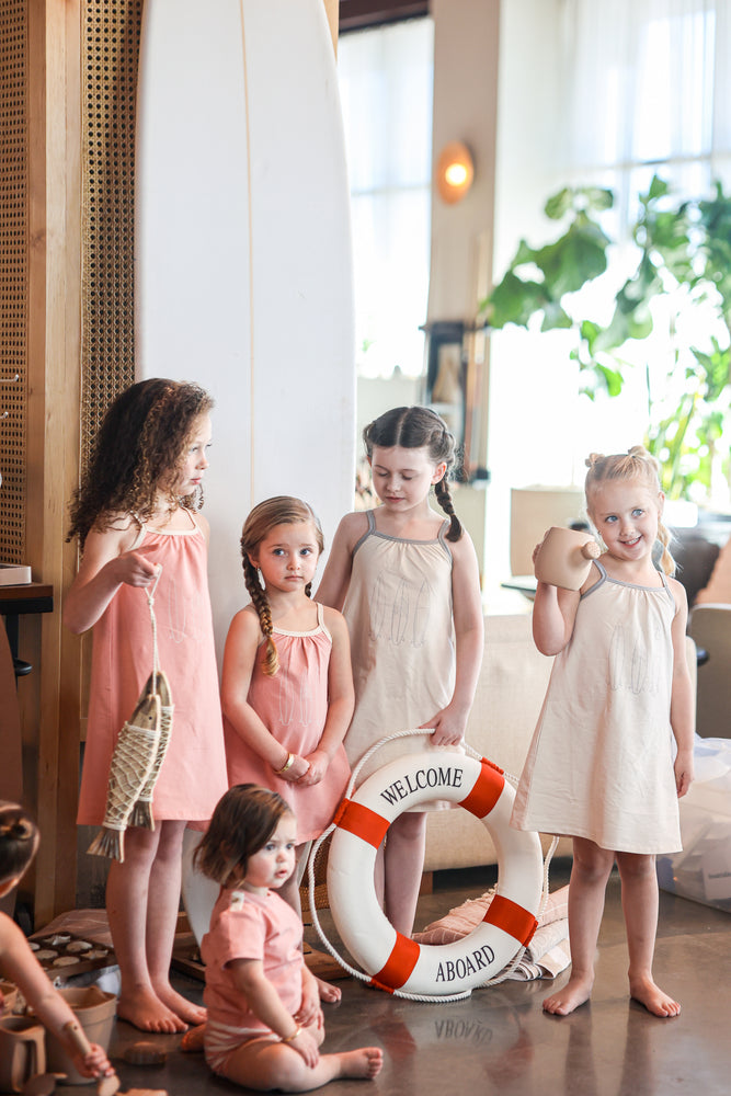 Montee Island Stripe Jumper - Salmon