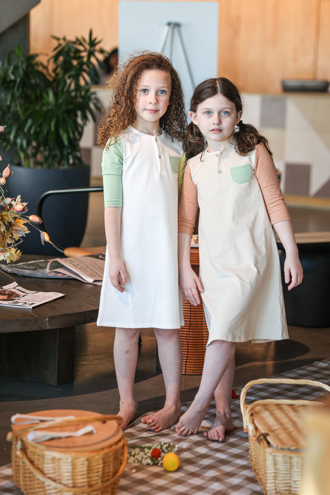 Montee Colorblock Dress - Sage