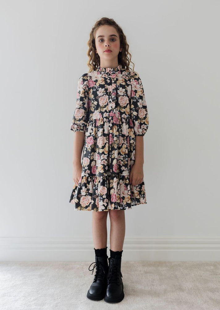 Petite Amalie Romantic Floral Print Dress