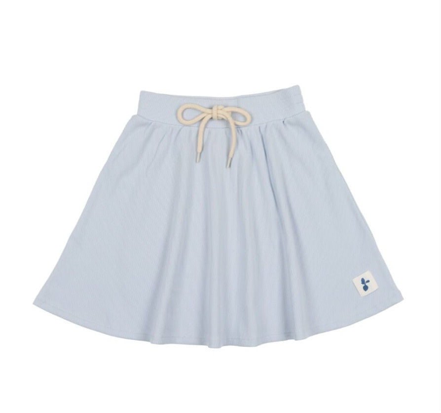 Analogie Ribbed Skirt - Pale Blue