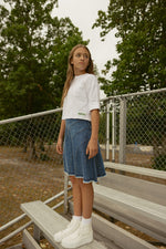 Crew Kids Stitch Patch Top - White