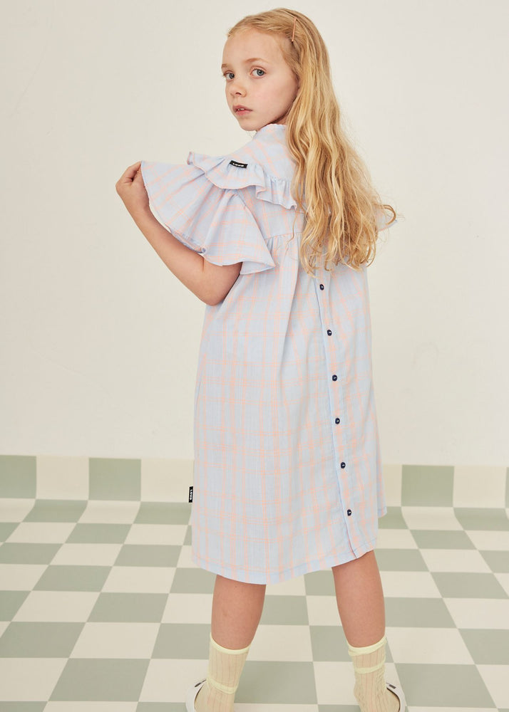 Loud Apparel Delfino Check Neon Dress