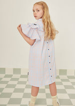 Loud Apparel Delfino Check Neon Dress