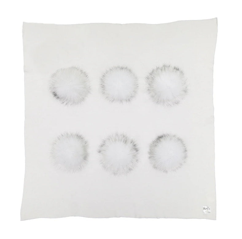 Maniere Pom Knit Blanket