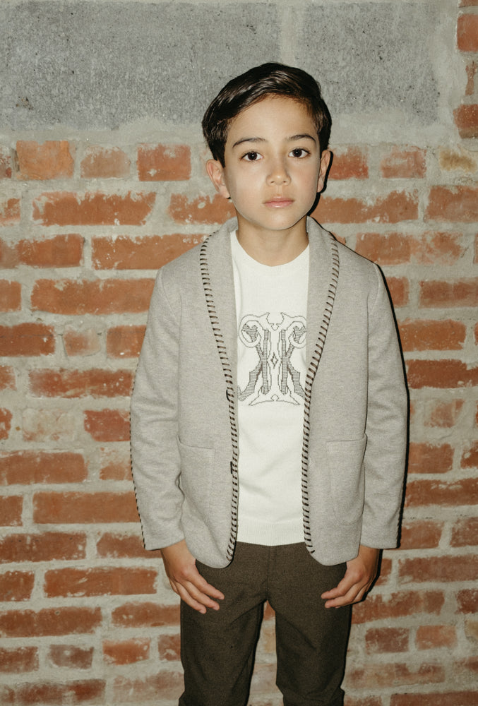 Kipp Everette Knit Sweater - White
