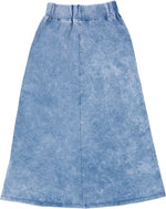 Teela Mineral Wash Maxi Skirt - Blue