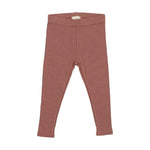 Lil Legs Ribbed Legging - Mulberry