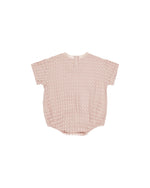 Quincy Mae Relaxed Bubble Romper - Bubblegum