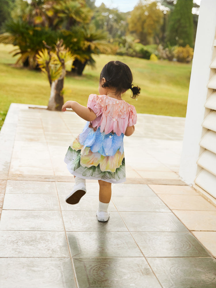 Molo Caja Baby Dress - Petal Rainbow