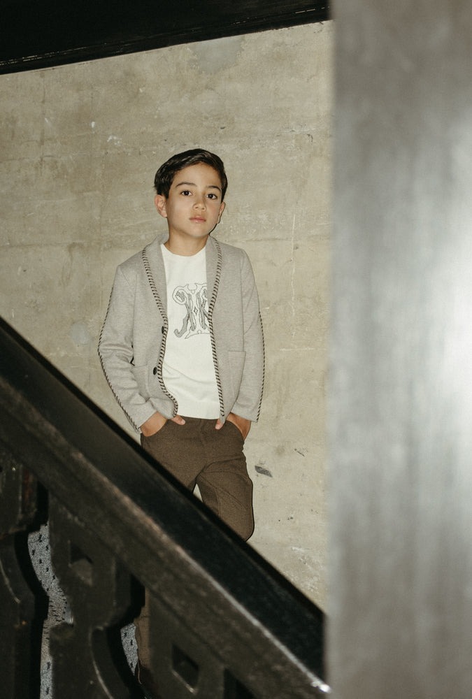 Kipp Everette Knit Sweater - White