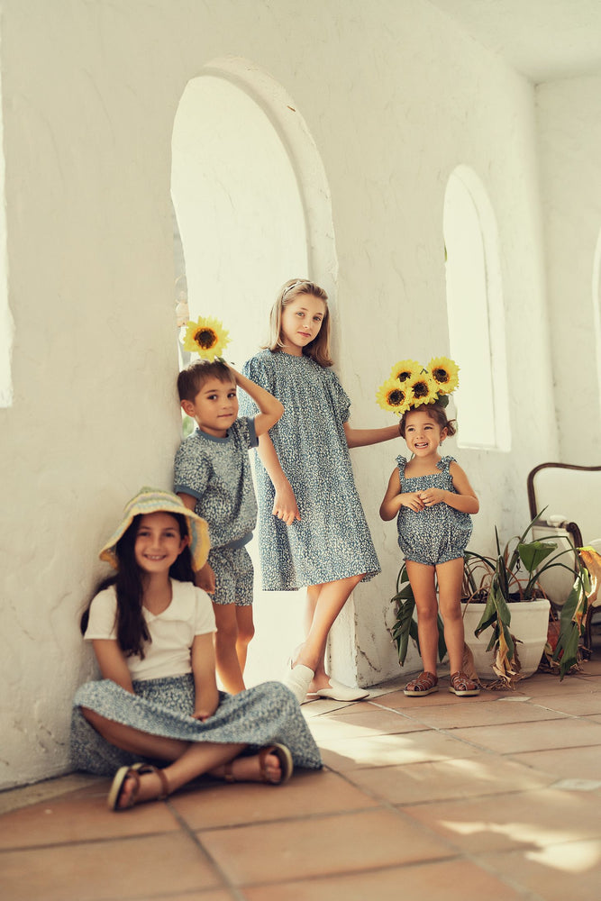 Teela Leopard Denim Dress