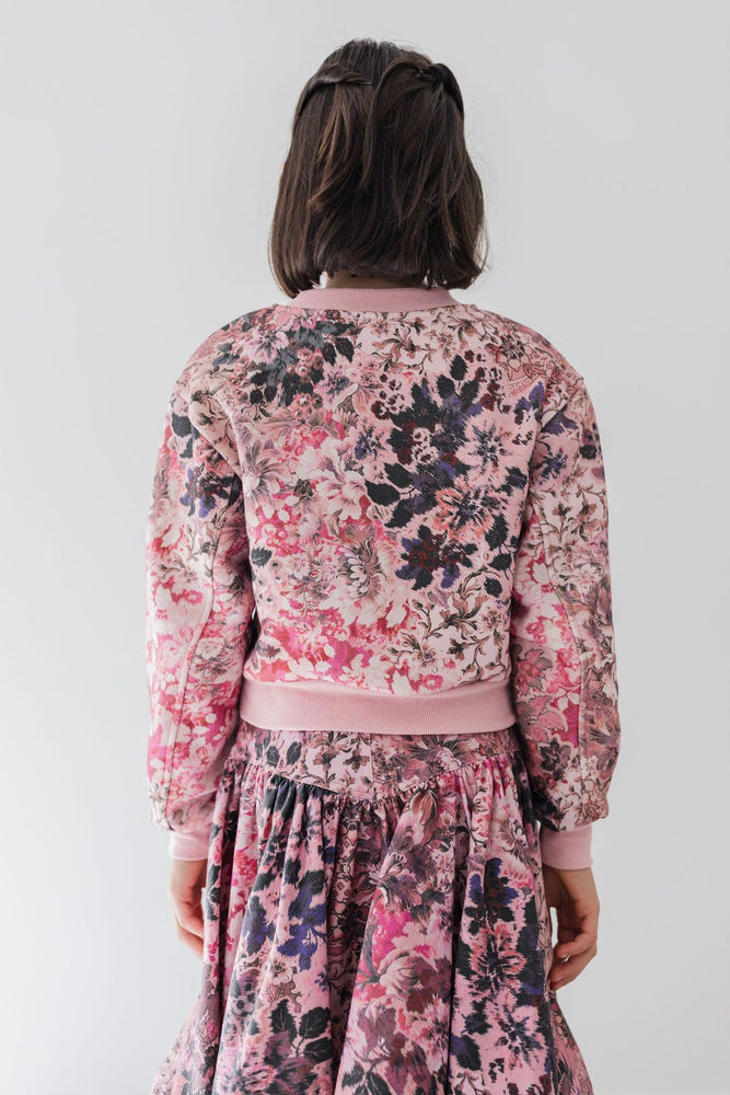 Steph the Label Blurred Floral Sweat Top