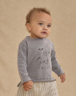 Rylee + Cru Raw Edge Long Sleeve Tee - Basketball