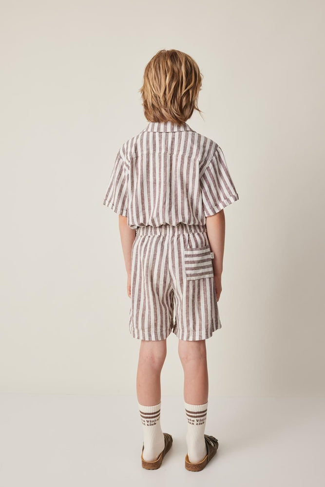 Tocoto Vintage Brown Striped Shirt – The Shoppe Miami