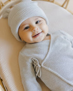 Quincy Mae Knit Wrap Set - Ice Blue