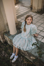 Petite Amalie Embroidered Tulle Dress - Seafoam