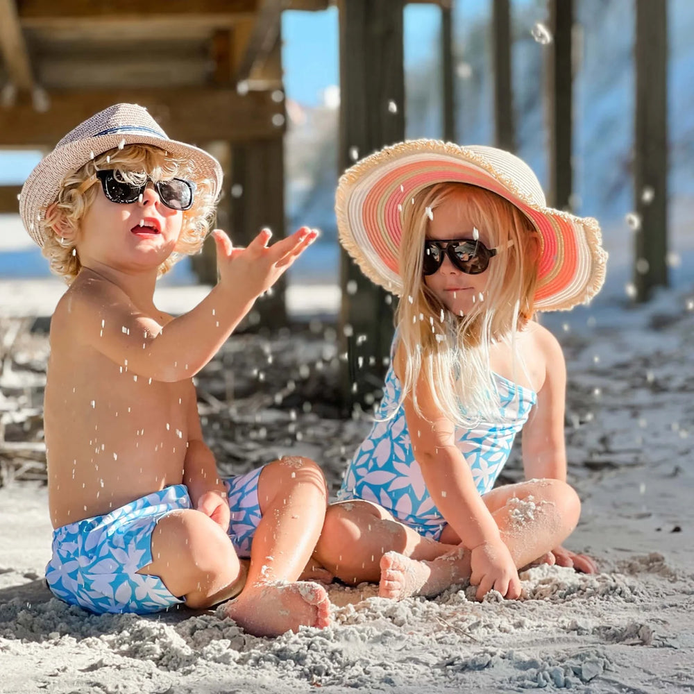 Peachy Striped Sunhat