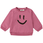 Molo Disc Smile Sweatshirt - Dark Rose