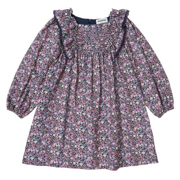 Tocoto Vintage Navy Flower Dress