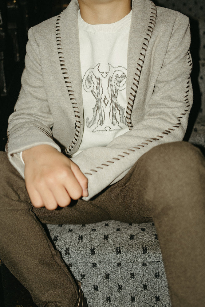Kipp Everette Knit Sweater - White