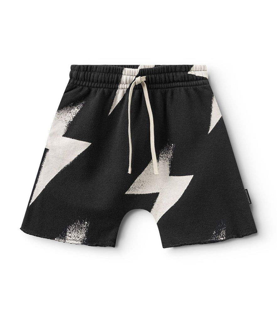 Nununu Bolt Rounded Shorts - Black